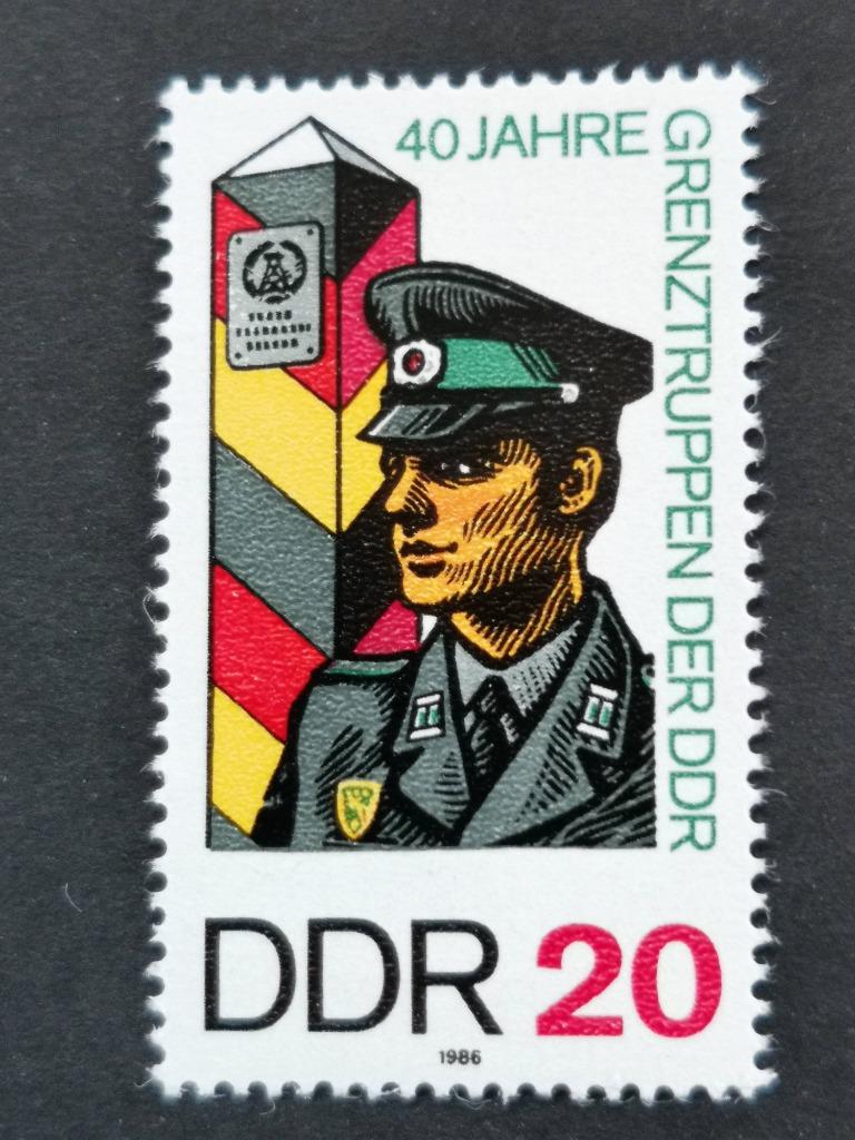 DDR 1986 - grenstroepen - grenspaal **, Ophalen of Verzenden, DDR, Postfris