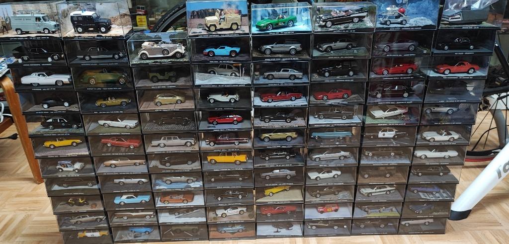 COLLECTION DE VOITURES MINIATURES JAMES BOND 1/43 87 PIÈCES, Enlèvement, Comme neuf, Voiture, Universal Hobbies