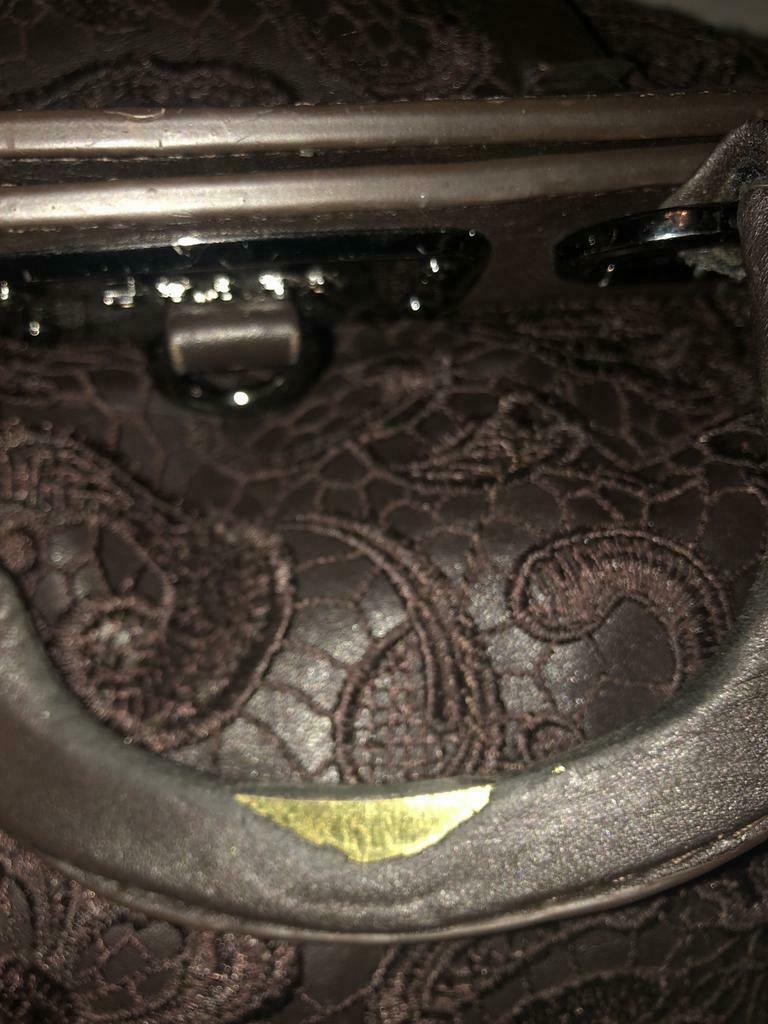 Grand Sac Prada en cuir et dentelle ! Magnifique, Comme neuf, Brun