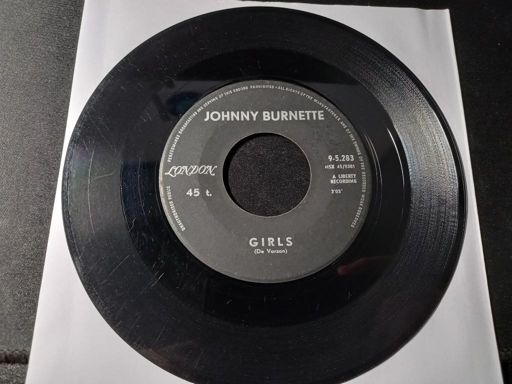 Johnny Burnette ‎– Girls / I've Got A Lot Of Things To Do, Enlèvement ou Envoi, Utilisé, Pop