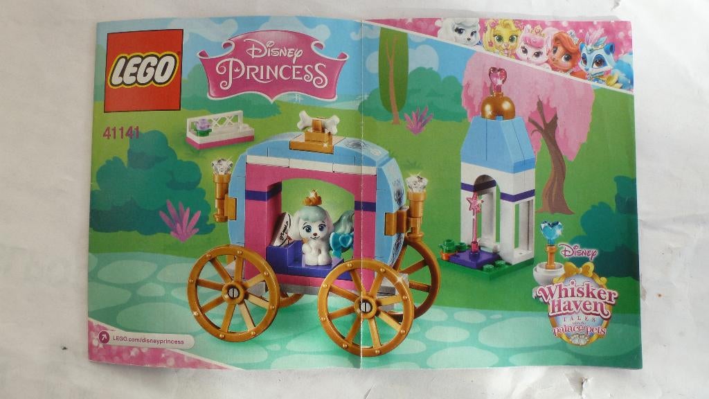 Lego Disney princess, hondje in koets 41141, Ophalen of Verzenden, Zo goed als nieuw, Complete set, Lego