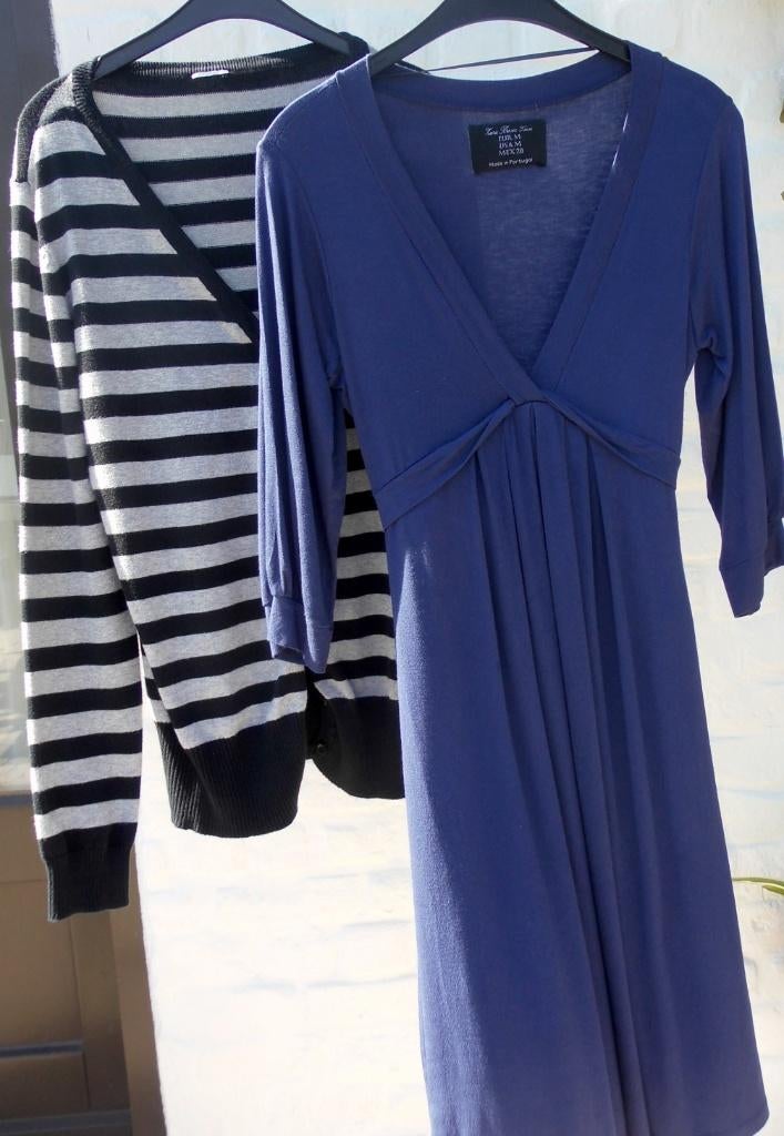 " ZARA " Robe  + Gilet  Taille :  S/M, Enlèvement ou Envoi, Comme neuf, Longueur genou, Bleu