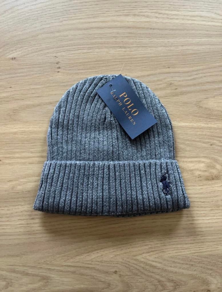 Polo ralph lauren muts (grijs), Verzenden, Overige maten, Muts, Polo Ralph Lauren
