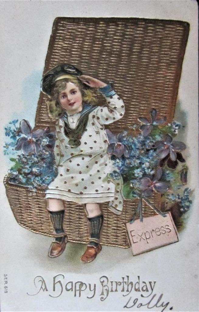 FANTASIEKAART- AMERIKAANSE RELIEFKAART- 1922, Ophalen of Verzenden, 1920 tot 1940, Gelopen, Kinderen