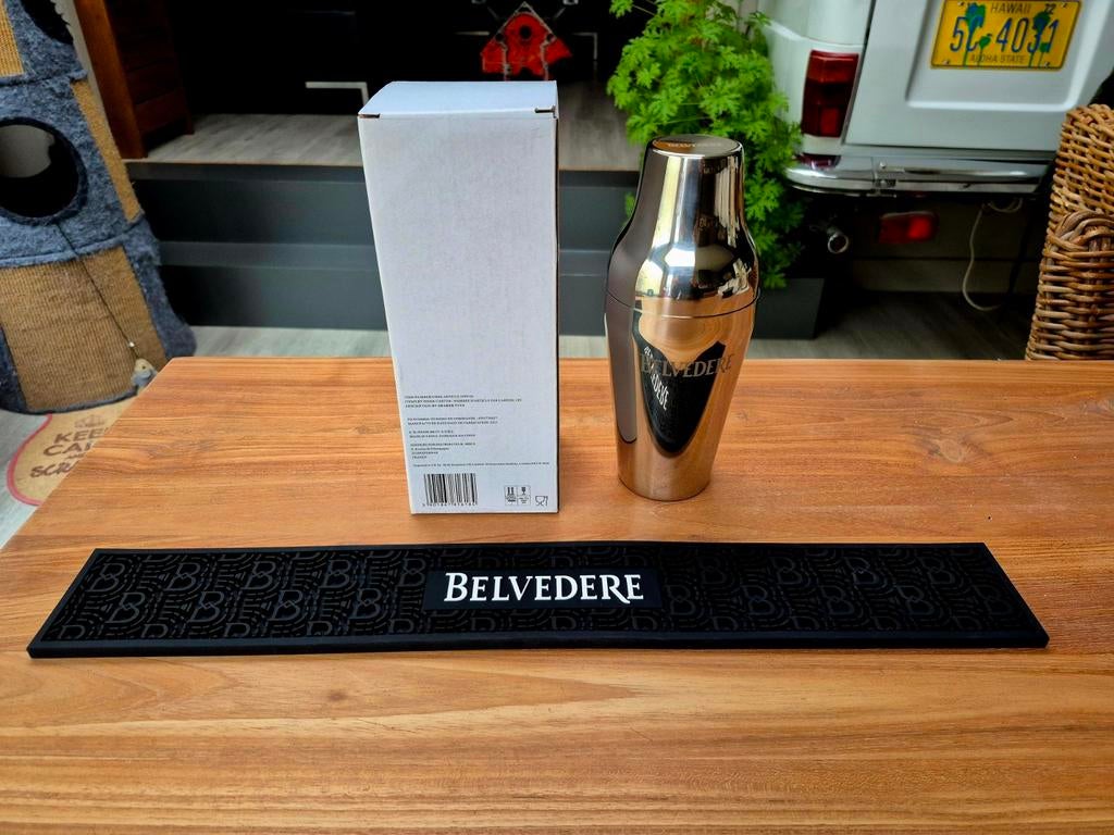 Belvedere vodka set, barmat en shaker, Enlèvement ou Envoi, Emballage