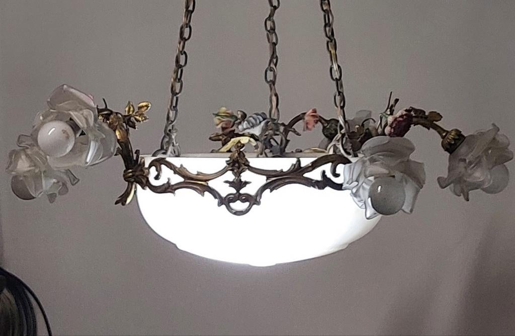 Zeer mooie Art Deco luster!, Antiek en Kunst, Antiek | Verlichting, Ophalen