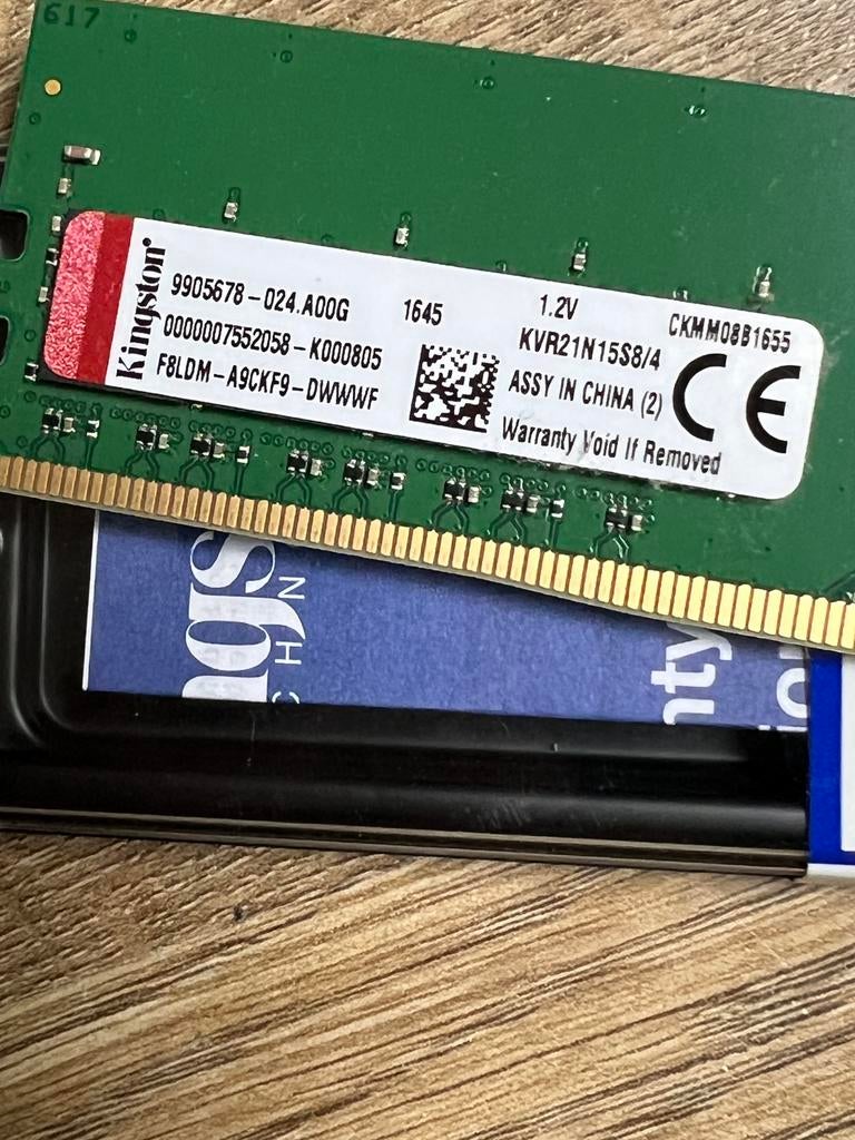 Kingston DDR4 4Gb 2133MHz, DDR4, Ophalen of Verzenden, Zo goed als nieuw, Desktop