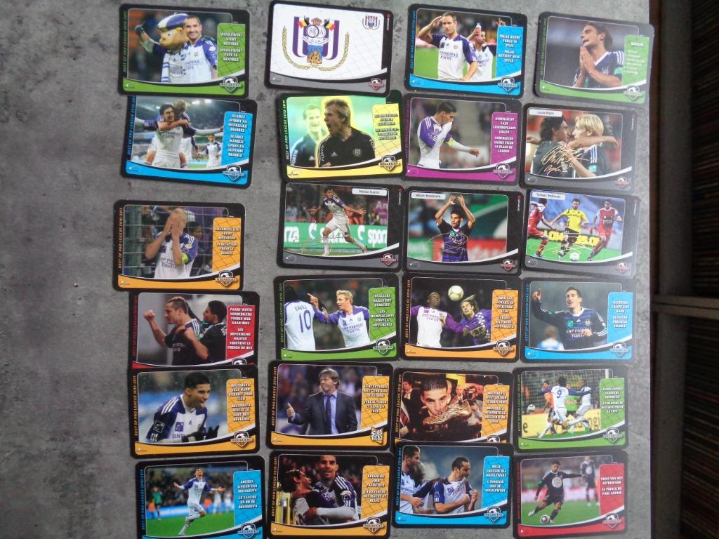 CARTES DE FOOTBALL MEGAKICKS 2010/11 ANDERLECHT 24X, Envoi, Comme neuf