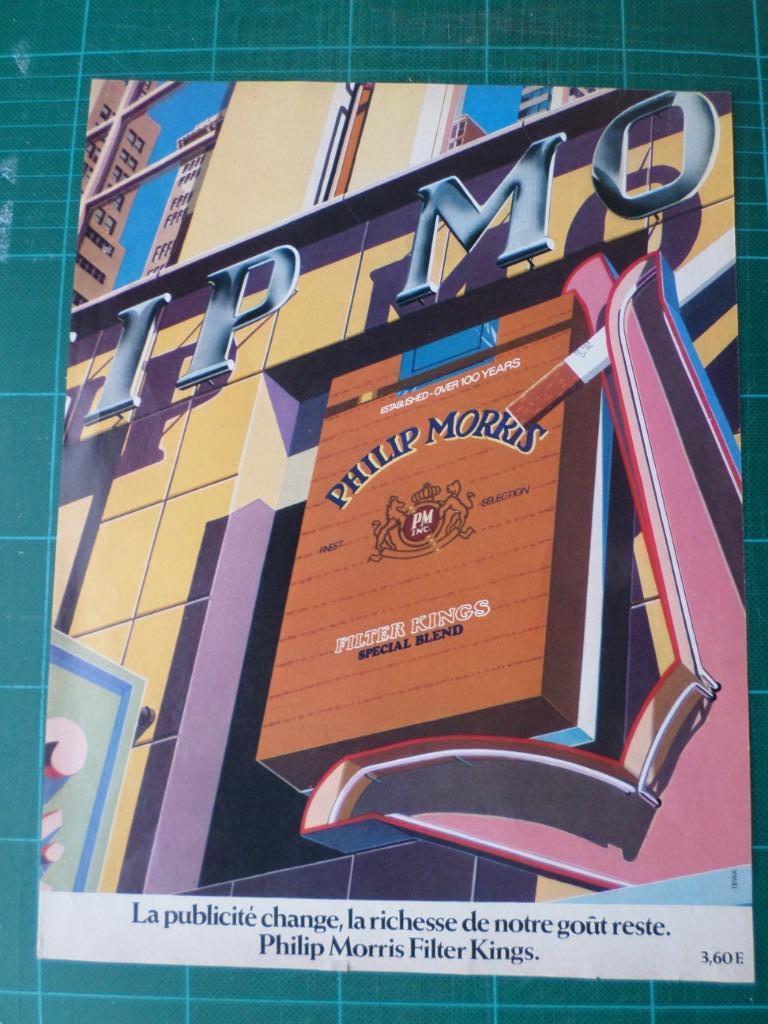 Philip Morris cigarettes - publicité papier - 1977, Enlèvement ou Envoi, Utilisé, Autres types
