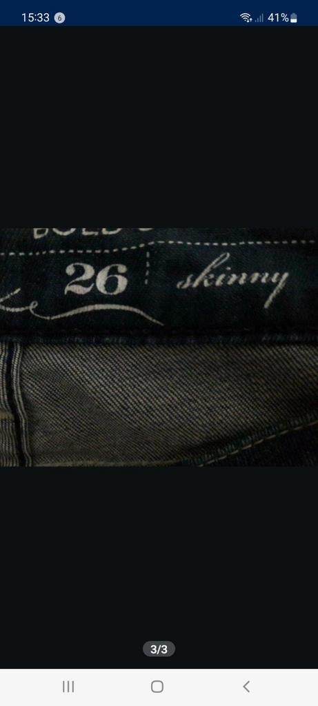 Levis slim/skinny jeans 26/32, Ophalen of Verzenden, Zo goed als nieuw, Blauw
