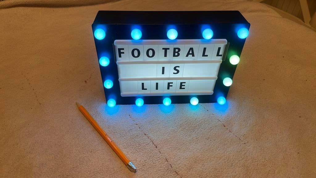 Veilleuse/ lampe de nuit avec les lettres remplaceables, Envoi, Comme neuf, Synthétique