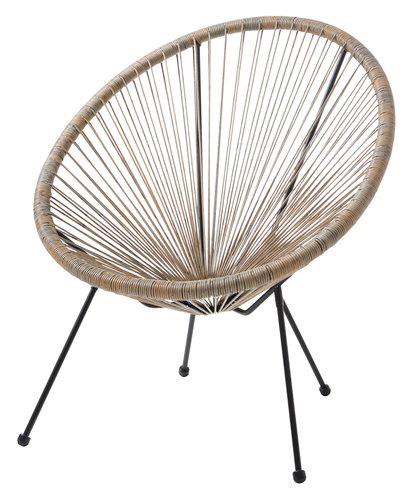 Lounge stoel taupe grijs, Tuin en Terras, Tuinsets en Loungesets, Ophalen, Zo goed als nieuw, Stoel, Loungeset