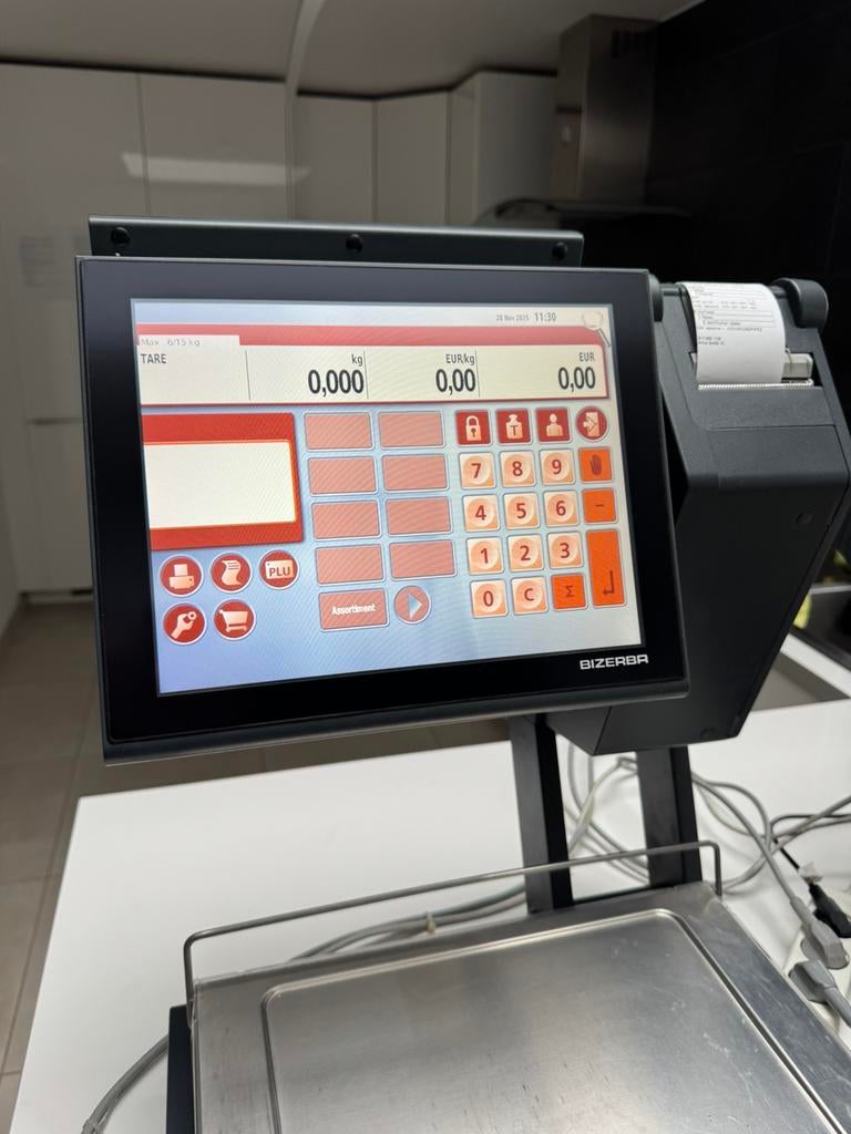 BIZERBA KH II 800 kassaweegschaal, Ophalen