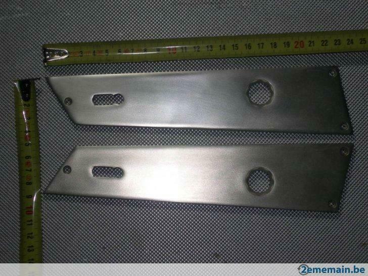 Décor porte 1 paire de plaque en inox or (lot2), Enlèvement ou Envoi, Neuf