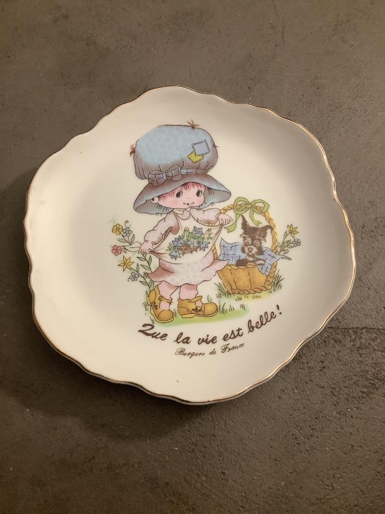 Assiette décorative Bergère de France diamètre 18 cm, Ophalen of Verzenden