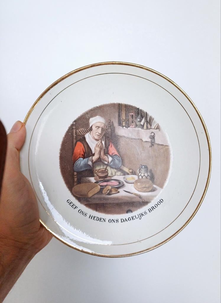 Assiette murale Old Boch, Enlèvement ou Envoi