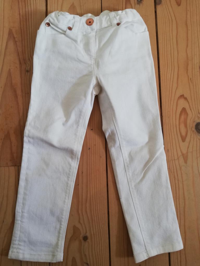 Jacadi - jeans wit - 4 jaar -104 - verstelbare taille, Kinderen en Baby's, Broek, Gebruikt, Ophalen of Verzenden, Jacadi