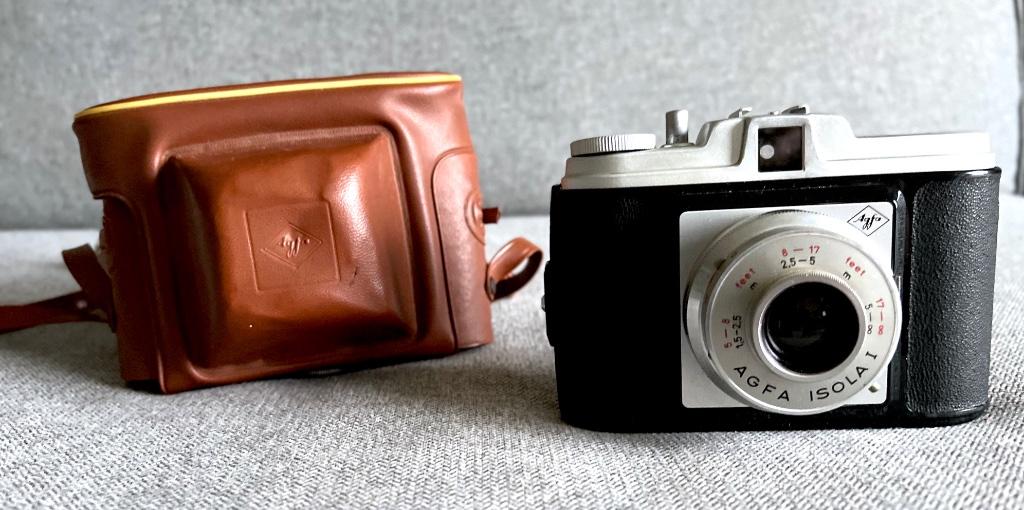"AGFA" ISOLA 1 - 6043 Camera (In Hoesje), Ophalen of Verzenden, 1940 tot 1960, Fototoestel
