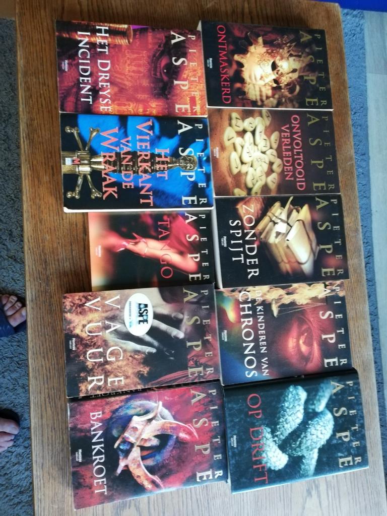 10 boeken van Pieter Aspe ,ook apart te krijgen, Ophalen of Verzenden, Zo goed als nieuw, Pieter Aspe, Tv-bewerking