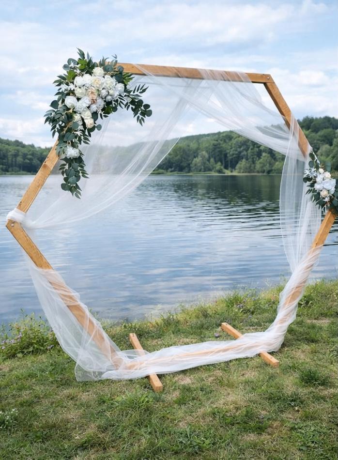 Décoration de mariage – Arche en bois à louer, Enlèvement, Comme neuf, Décoration