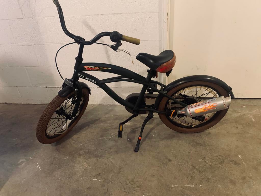 Static Scorpion Jongensfiets 18 inch, Fietsen en Brommers, Ophalen of Verzenden, Zo goed als nieuw, 18 inch
