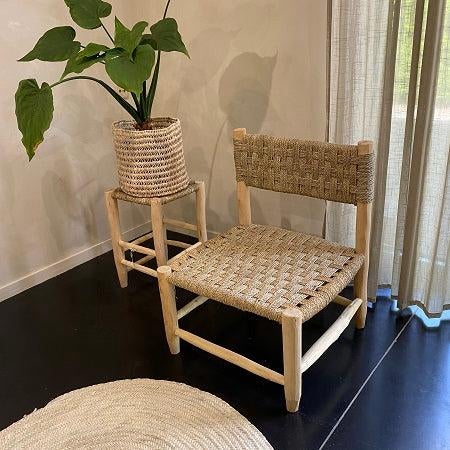 Palmblad fauteuil eenzit, Ophalen, Zo goed als nieuw
