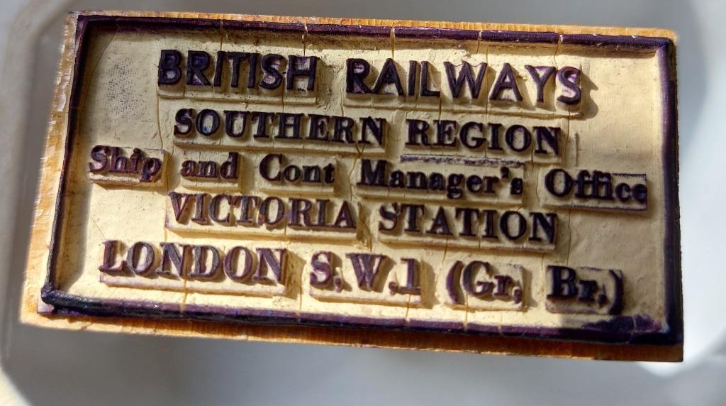 Postzegel van de Britse Spoorwegen, Ophalen of Verzenden, Gebruikt, Trein, Overige typen
