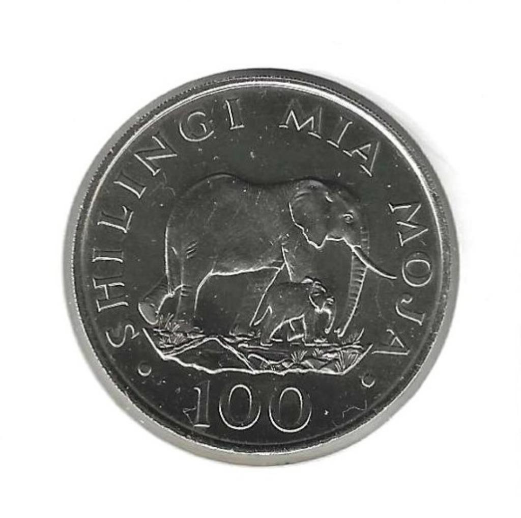 Tanzania, 100 Shilingi 1986., Postzegels en Munten, Munten | Afrika, Ophalen of Verzenden, Tanzania, Losse munt