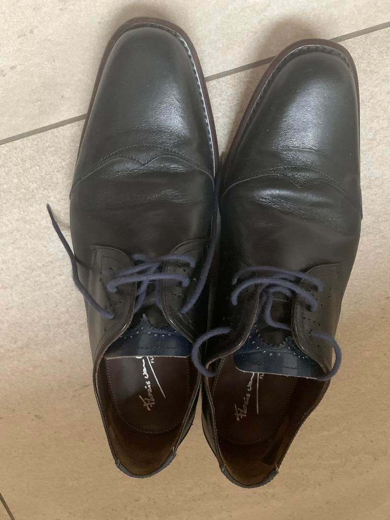 Klasse heren schoenen Floris van Bommel zwart 6H 41, Ophalen of Verzenden, Zwart