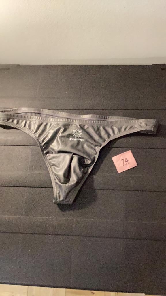 Lederlook grijs herenstring, Kleding | Heren, Ondergoed, Verzenden, Grijs, Slip