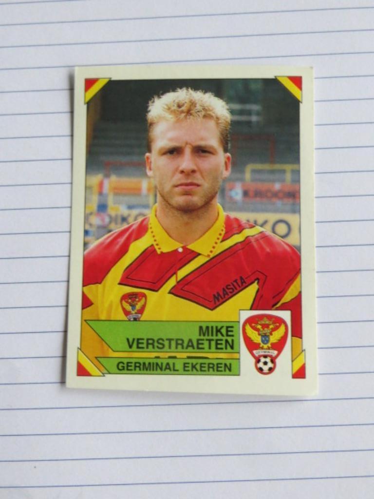 Voetbal: Sticker football 95 : Mike Verstraeten - G. Ekeren, Ophalen of Verzenden, Nieuw, Sticker
