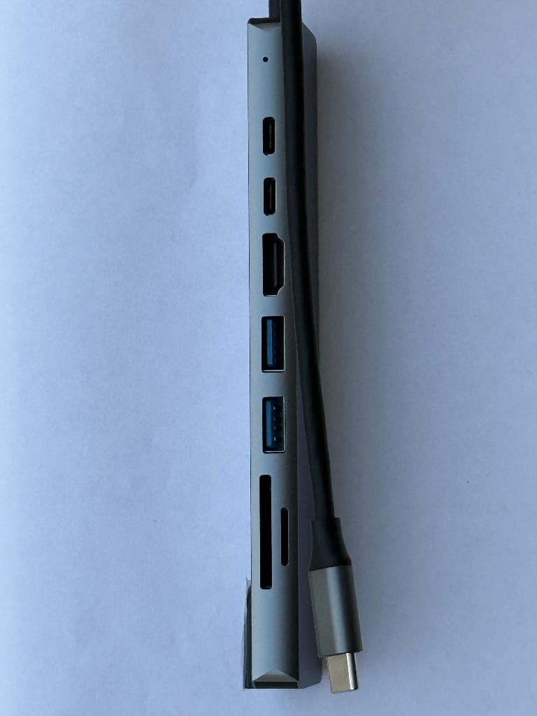 Hub USB-C 8-in-1 (HDMI + RJ45) - Neuf 1050, Informatique & Logiciels, Stations d'accueil, Neuf, Hub USB, Portable, Tablette, Enlèvement ou Envoi