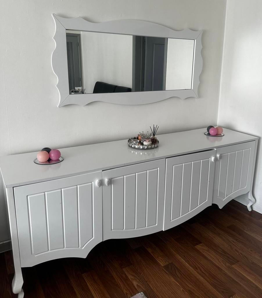 Dressoir + spiegel, Ophalen, Gebruikt, 50 tot 100 cm
