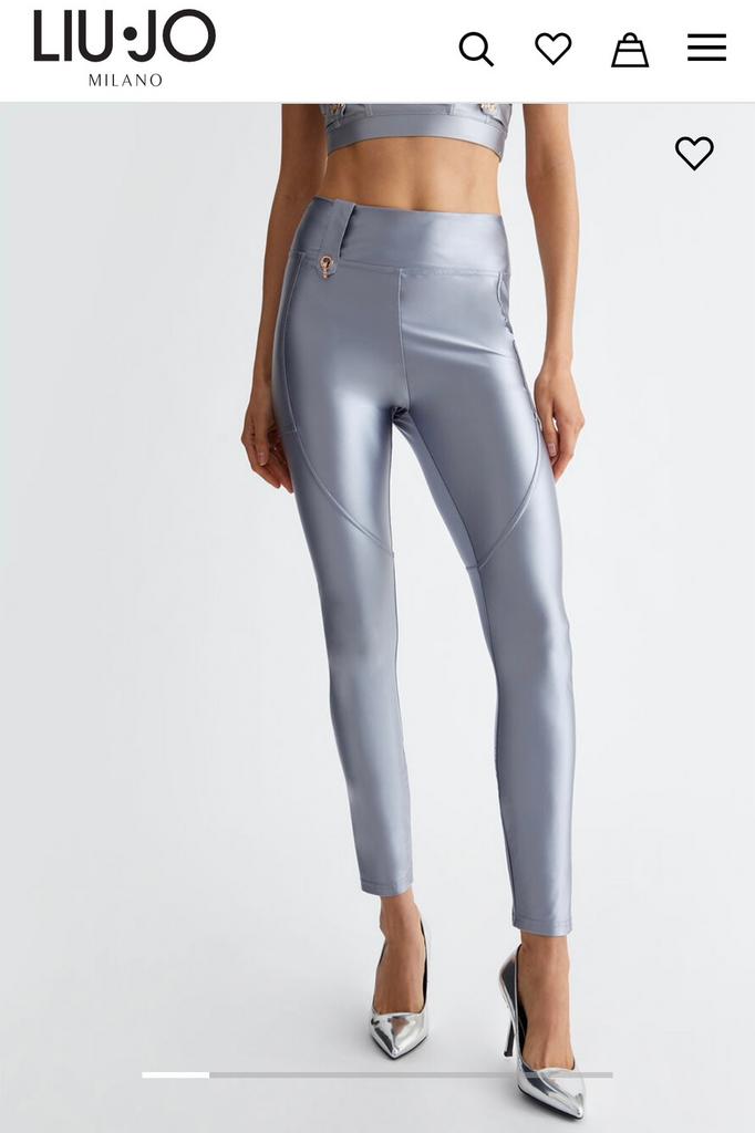 legging Liu Jo zilvergrijs, Nieuw, Maat 40/42 (M), Grijs, Legging
