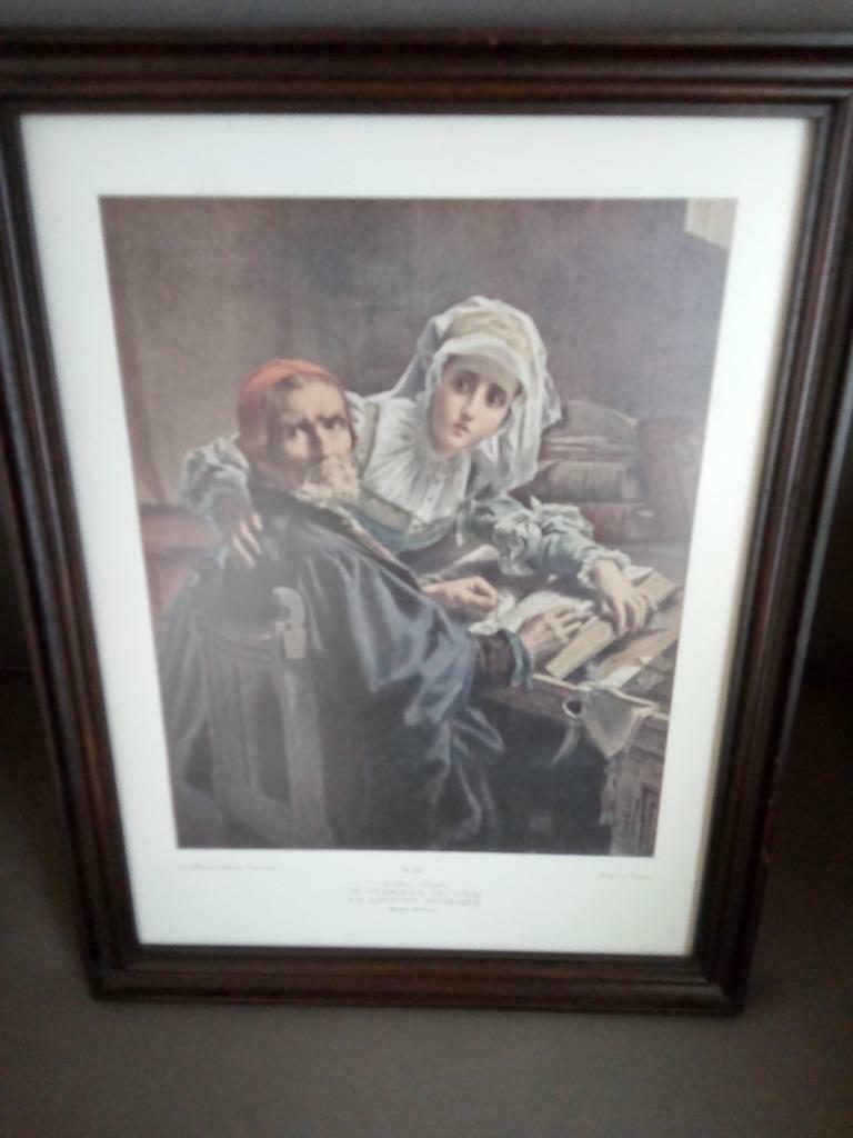 decoratiekader man en vrouw, karel ooms, Ophalen, Zo goed als nieuw, Minder dan 50 cm, Print