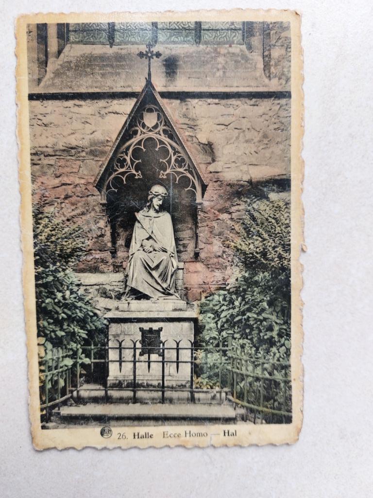 oude postkaart Halle, Verzamelen, Postkaarten | België, Verzenden
