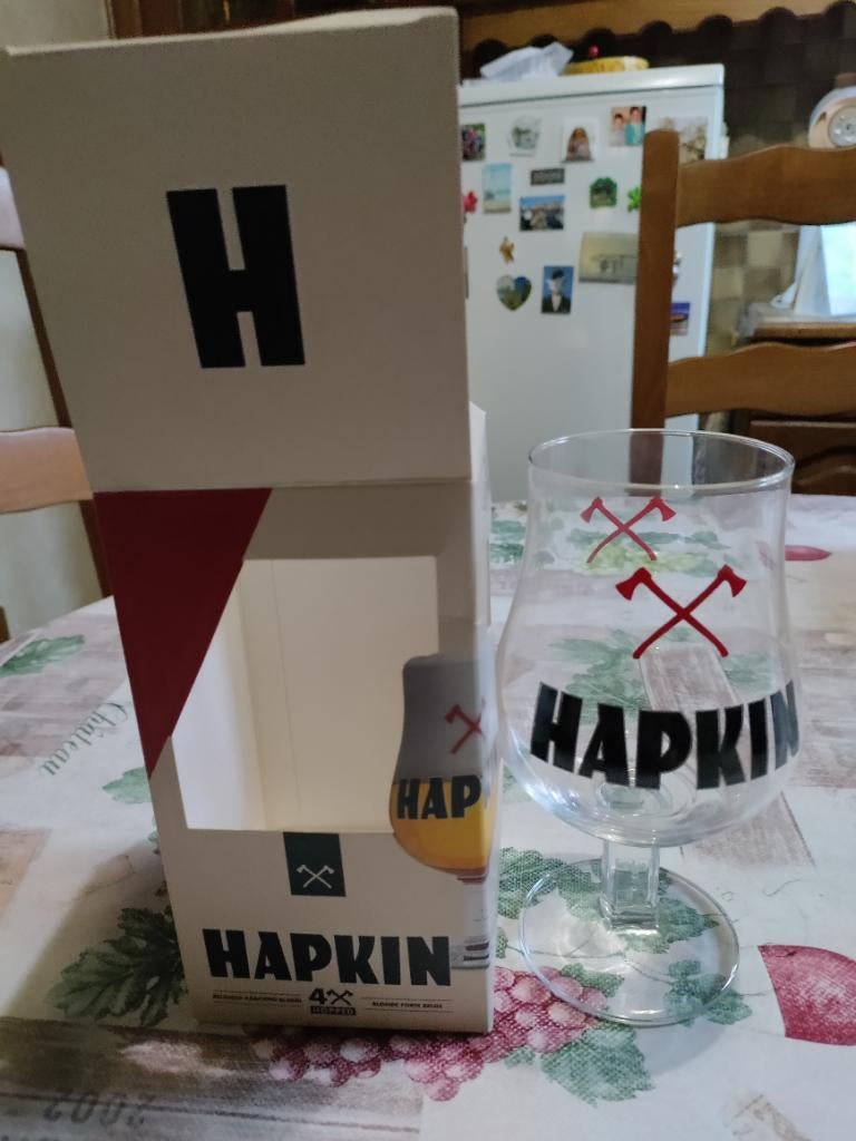 5 verres à Hapkin pour 4€, Enlèvement ou Envoi, Neuf, Verre à bière
