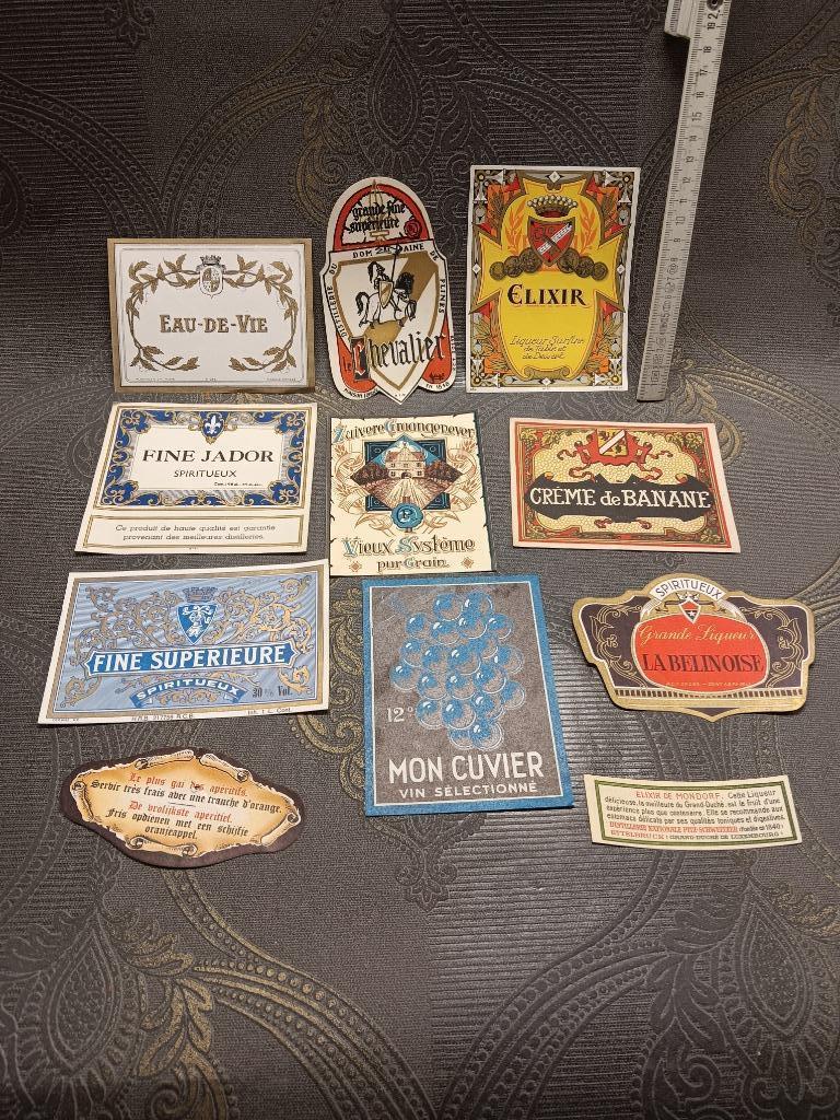 Lotje etiketten likeur cola tonic olie water jenever, Verzamelen, Merken en Reclamevoorwerpen, Ophalen of Verzenden, Gebruikt