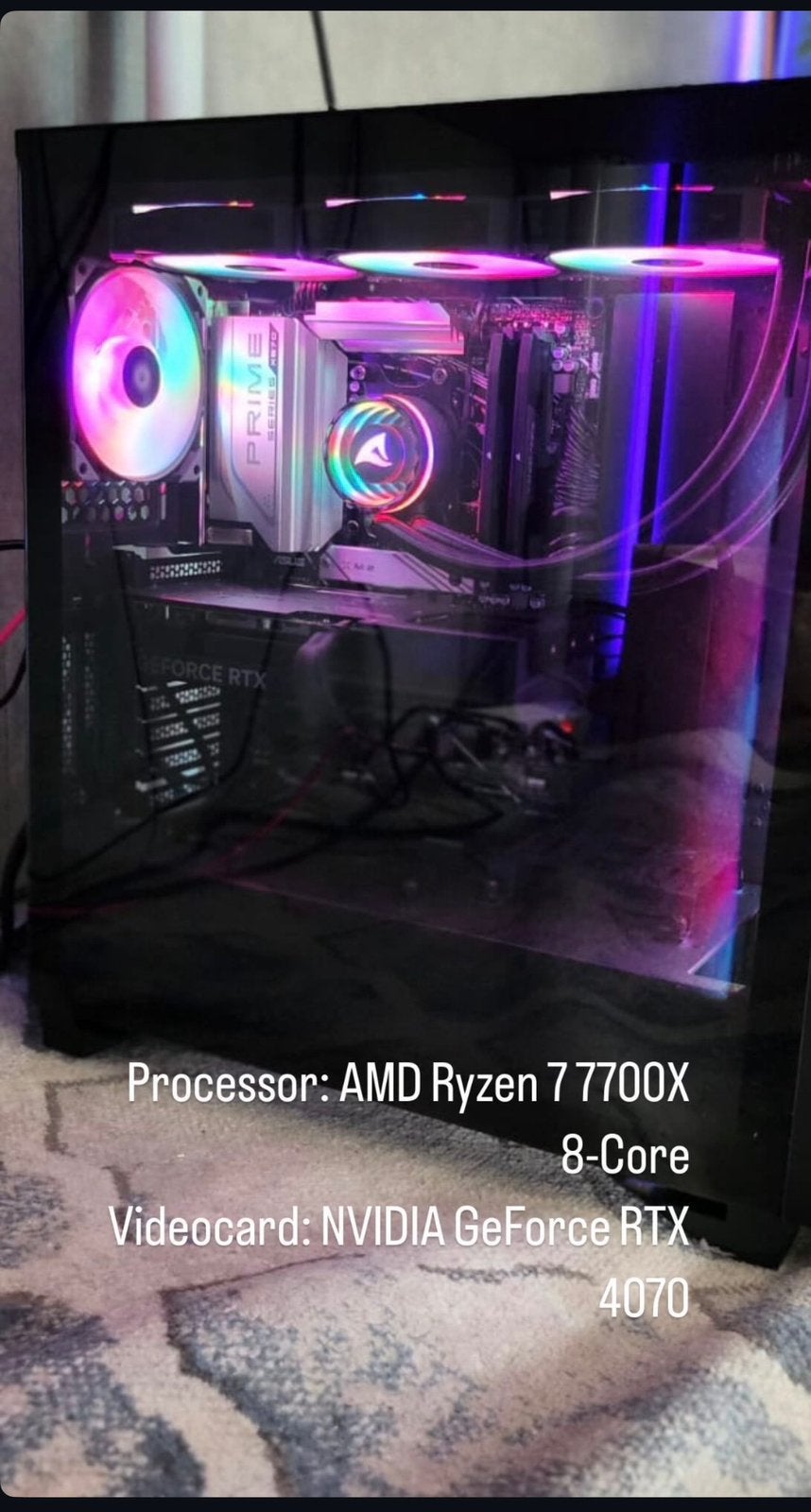 PC DE JEU HAUT DE GAMME (GeForce RTX 4070), Enlèvement ou Envoi, Comme neuf