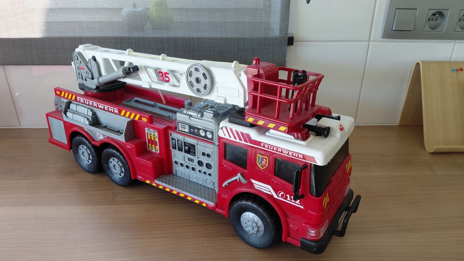 Grote brandweerwagen, Ophalen
