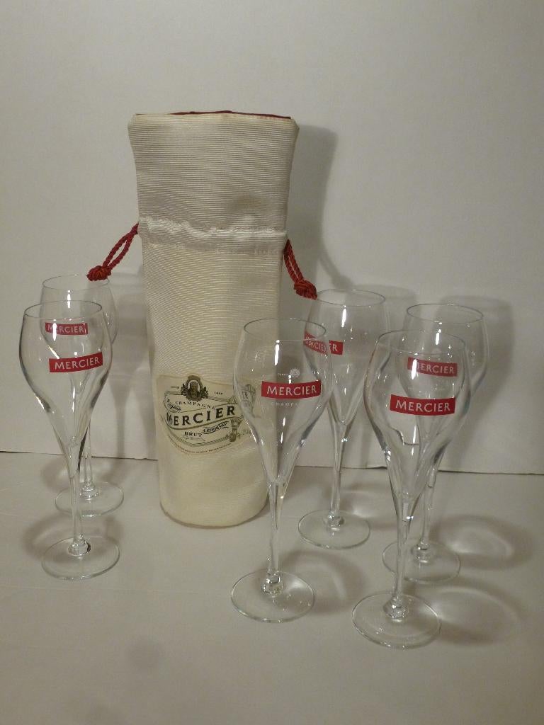 CHAMPAGNE MERCIER POCHON ISOTHERME + 6 VERRES, Enlèvement ou Envoi, Neuf, France, Champagne