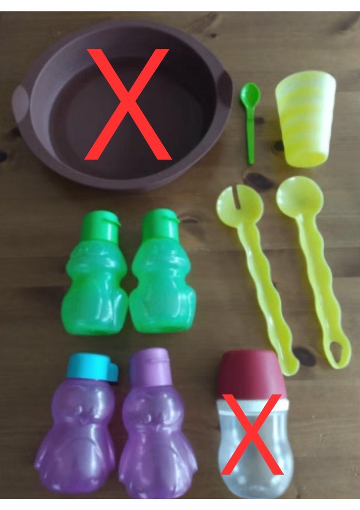 Tupperware: slabestek, lepel, beker, drinkflessen vanaf €1, Huis en Inrichting, Keuken | Tupperware, Ophalen, Gebruikt, Overige typen