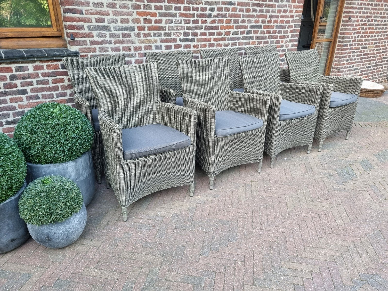 8 chaises de jardin champêtres LIVRAISON GRATUITE