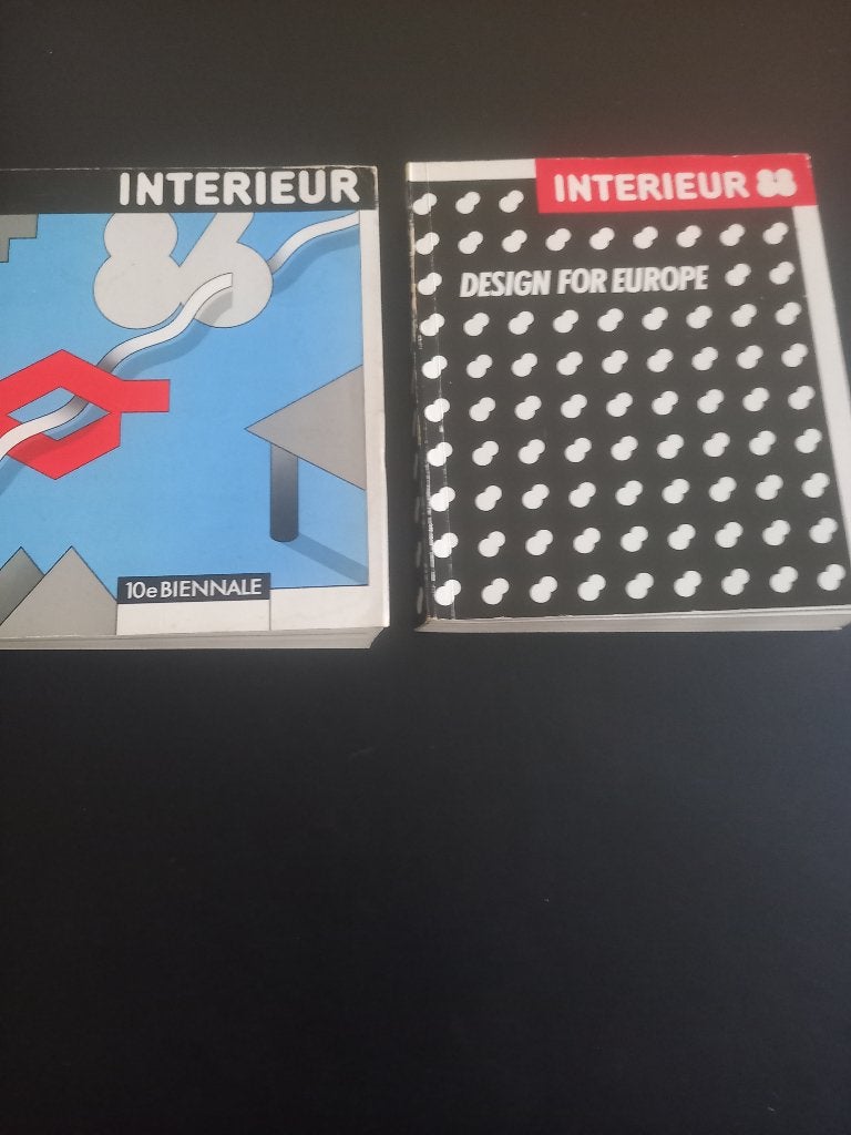 Catalogue(2) Biennale Kortrijk Interieur 1986/1988, Enlèvement ou Envoi, Diverse auteurs, Utilisé, Autres sujets/thèmes