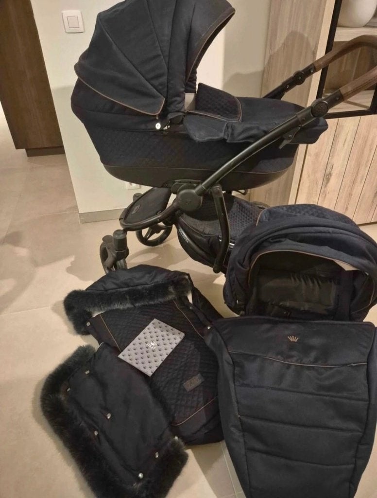 Buggy First Navy Blue incl. voetenzak en toebehoren, Enlèvement, Comme neuf, Autres marques, Protection de pluie