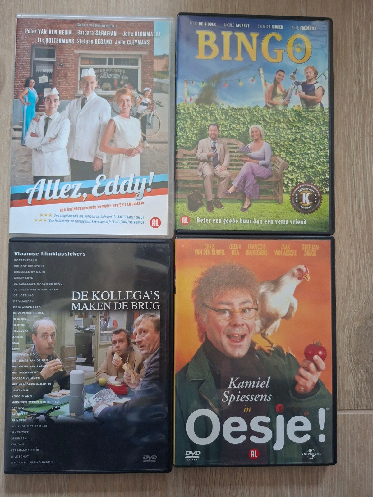 Mooie set Vlaamse films op DVD (Allez Eddy!, Bingo, Oesje!,, Ophalen of Verzenden, Komedie