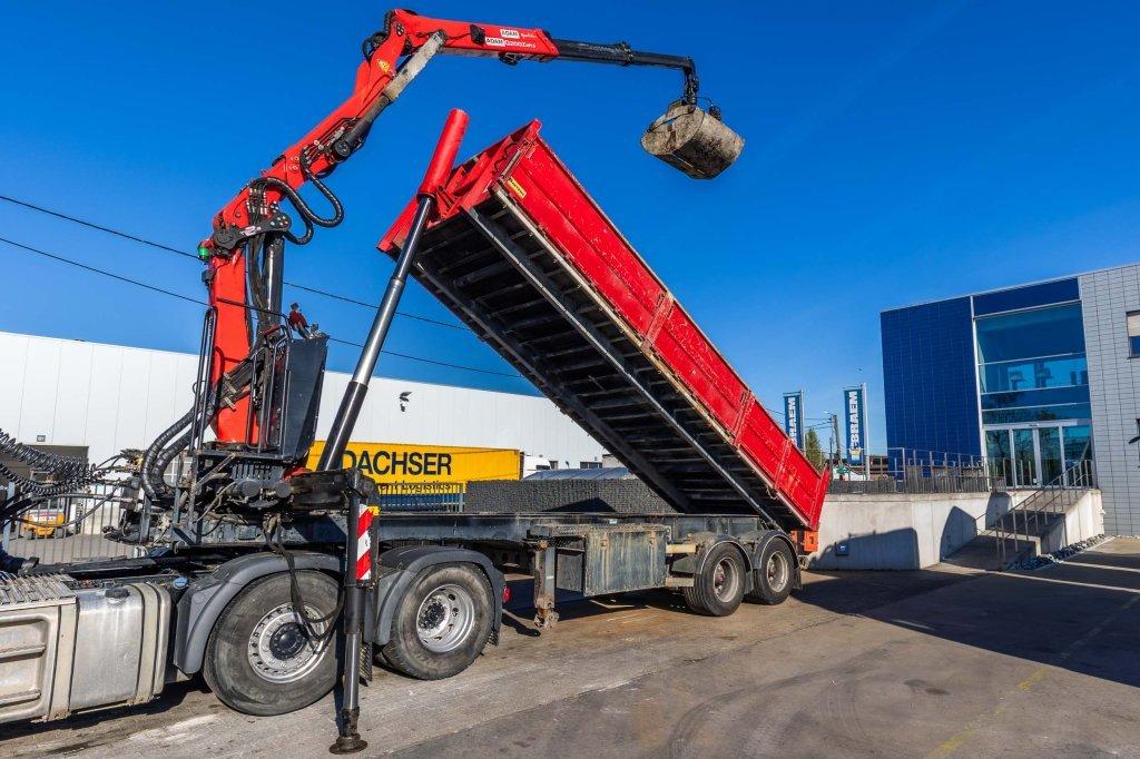 TURBO'S HOET KIPPER + PALFINGER EPSILON Q200Z, Autos, Camions, Achat, Entreprise, Autres carburants, Remorques et Semi-remorques