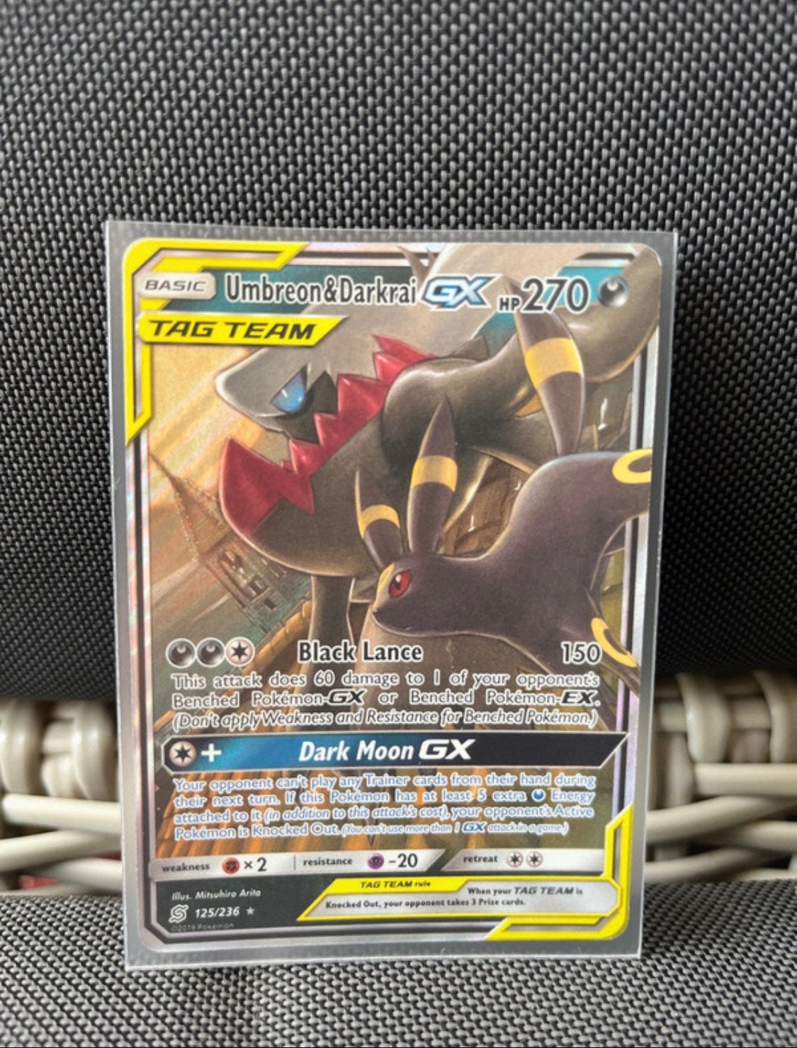 Umbreon & Darkai GX 125/236, Hobby en Vrije tijd, Ophalen of Verzenden, Nieuw, Losse kaart