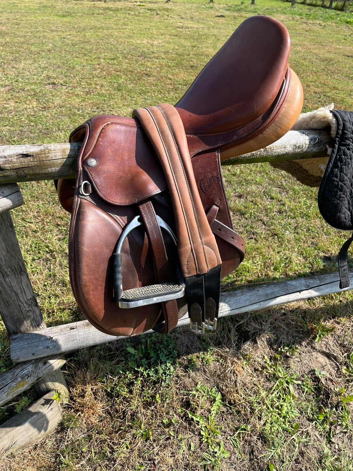 Pessoa springzadel 17,5 inch, Ophalen, Zo goed als nieuw, Dressuur