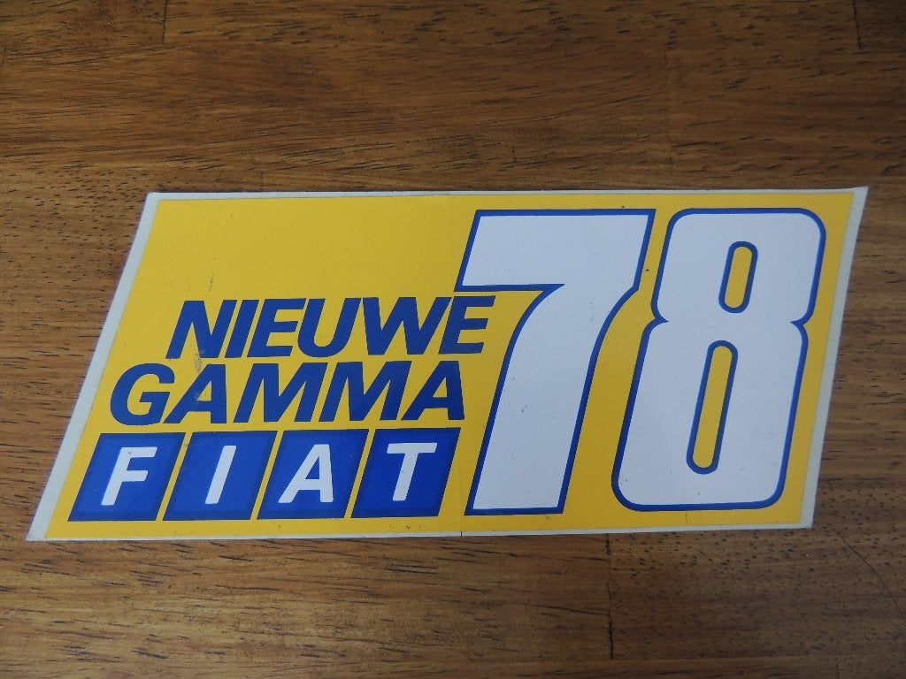 Fiat 78 sticker, Verzenden, Zo goed als nieuw, Auto of Motor